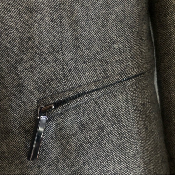 ❤️Anne Klein Grey Wool Blend Suit Jacket Blazer Size 8 - Picture 4 of 7